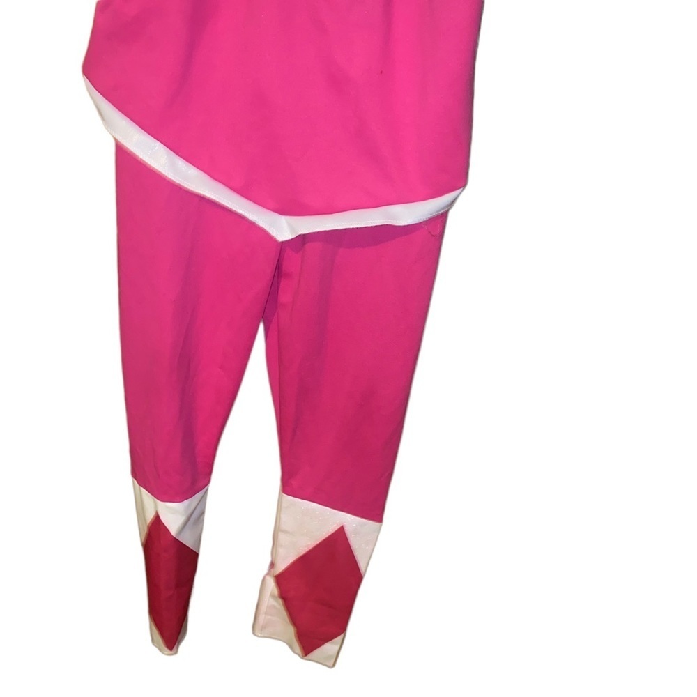 PINK Ranger Mighty Morphin Power Rangers Halloween Girls Costume Large 10/12 - Picture 6 of 9